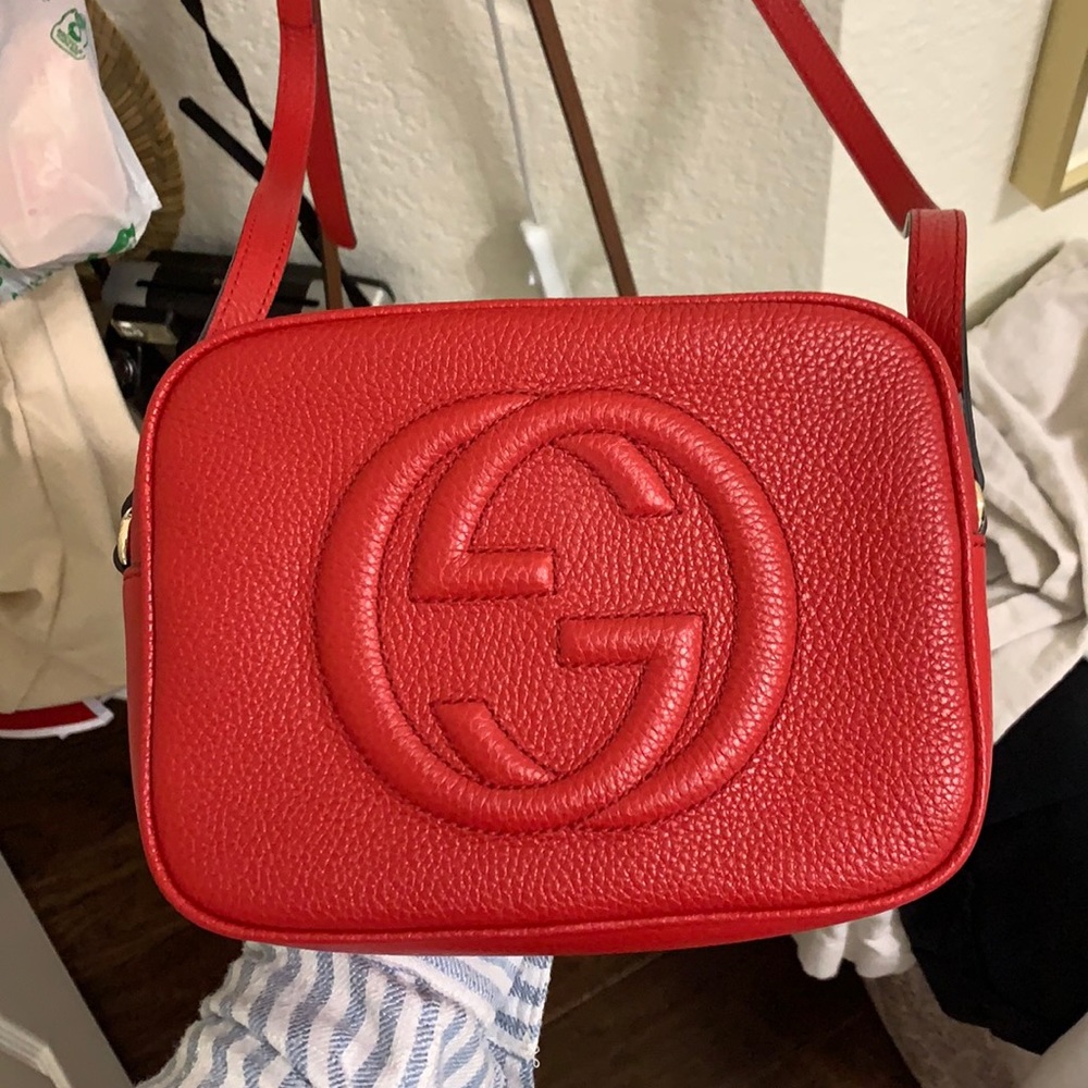 Gucci Red Soho Disco Bag